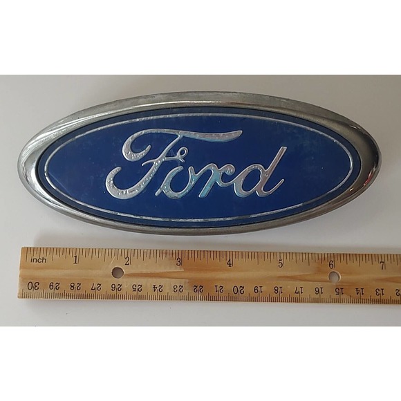 Ford Blue Oval Emblem Badge Logo Nameplate A19 - Picture 2 of 3